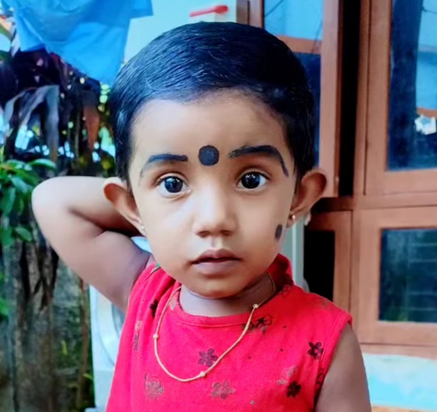 തലച്ചോറിലെ അണുബാധ; രണ്ടര വയസുകാരിയുടെ ചികിത്സക്കായി മാതാപിതാക്കൾ സുമനസുകളുടെ സഹായം തേടുന്നു